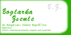 boglarka zsemle business card